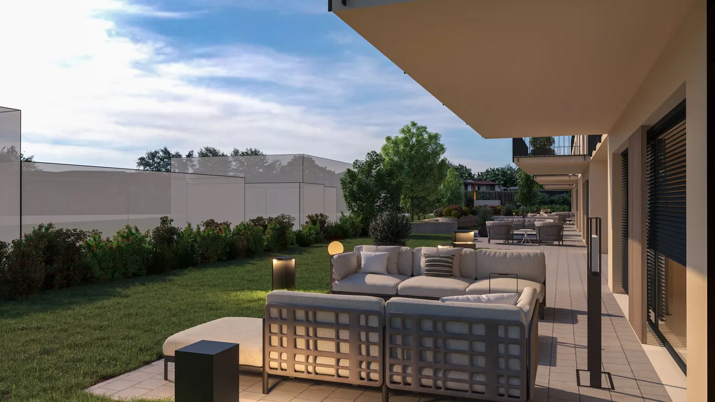 Maison de ville neuve de 5,5 pièces avec terrasse, 2 balcons, système photovoltaïque et deux places de parking en sous-sol incluses ! - Photo 2 sur 15