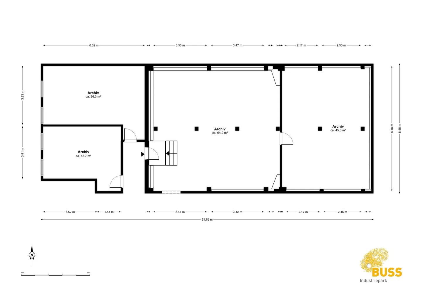 Attraktive Lagerfläche (155 m²) zu vermieten - Foto 9 von 10