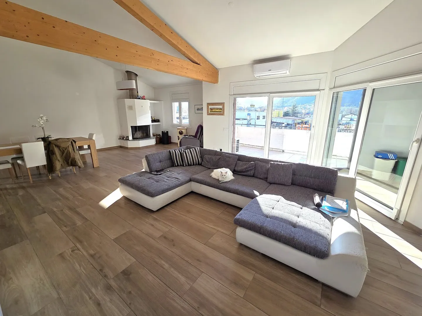 Splendido attico di 5.5 locali con piscina ad Arbedo-Castione - Foto 7 von 22