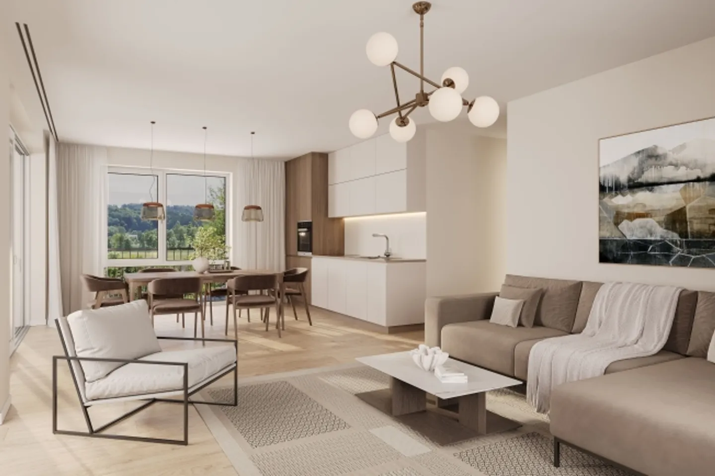 «Moderne 4.5-Zimmer Neubauwohnung mit Panorama in Schaffhausen» - Foto 3 von 12