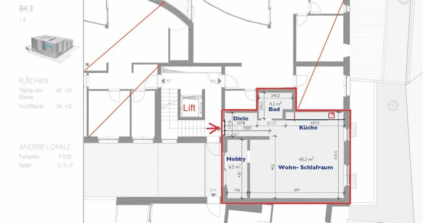 Modernes Apartment in Muralto - Foto 17 von 20