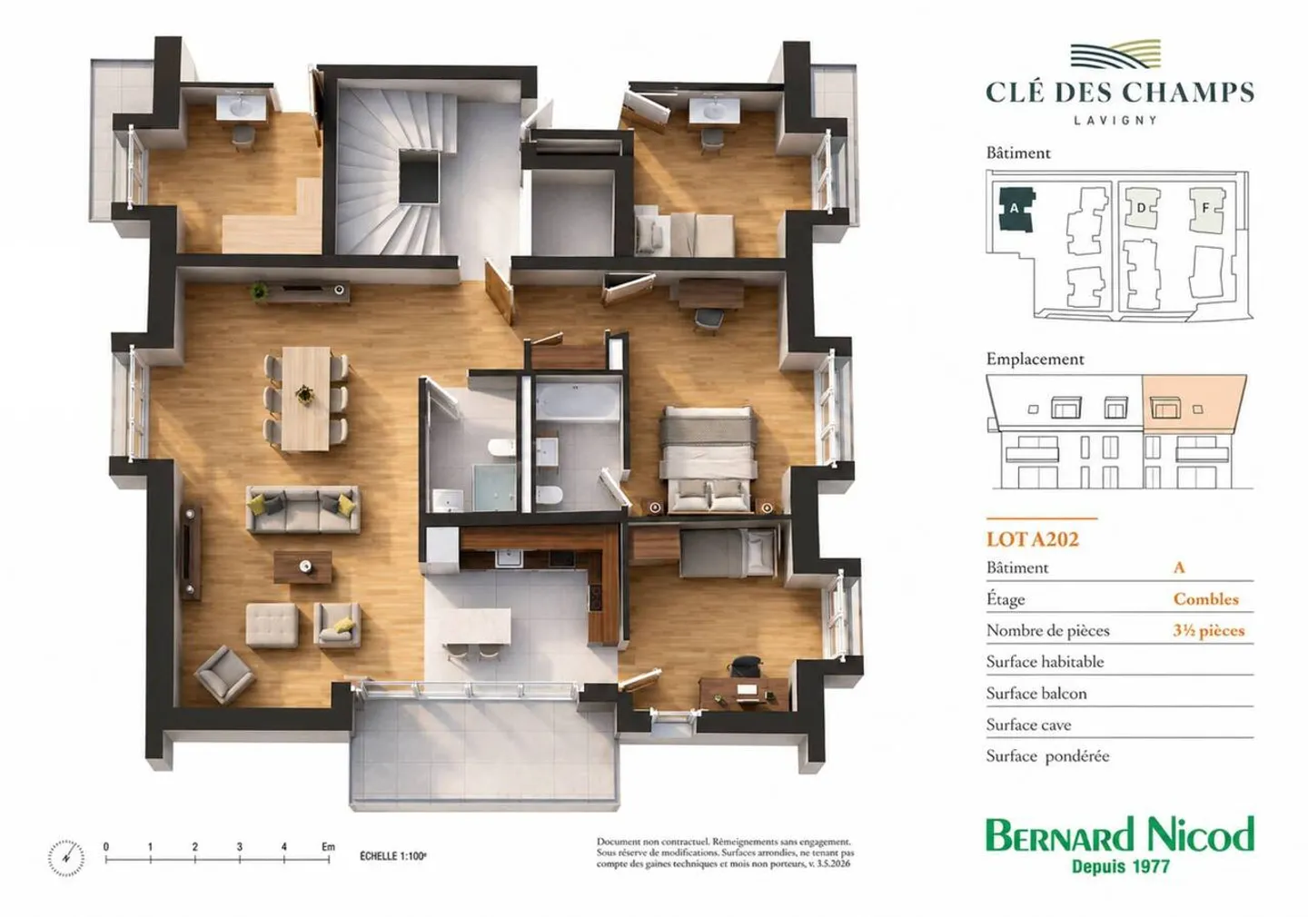 Nouvelle promotion : Appartement de 3.5 pièces avec balcon - Photo 10 sur 11