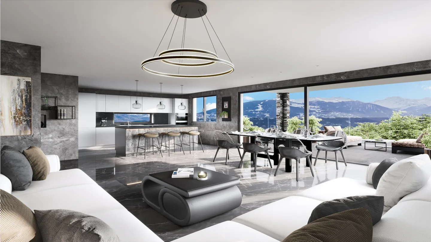 IN VENDITA ATTICO 4.5 STANZE DI PRESTIGIO A SAVIESE - Foto 2 di 5