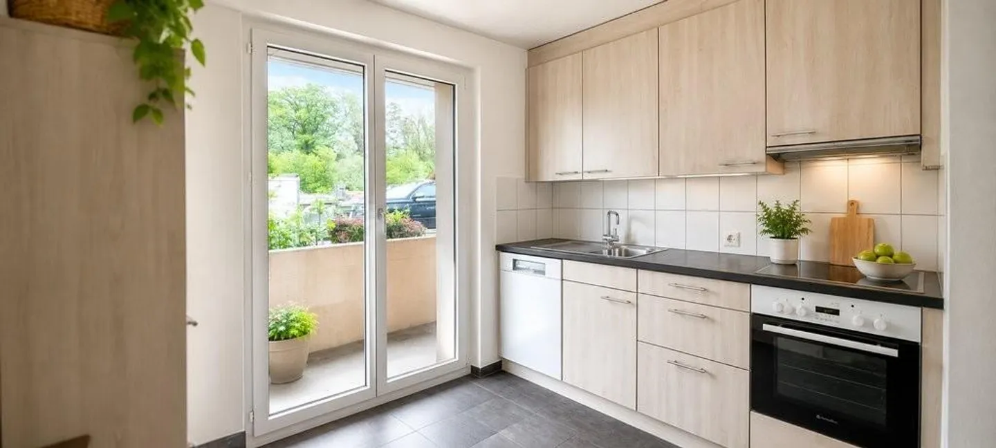 appartement lumineux de 3 pièces avec grande cuisine - Photo 1 sur 5