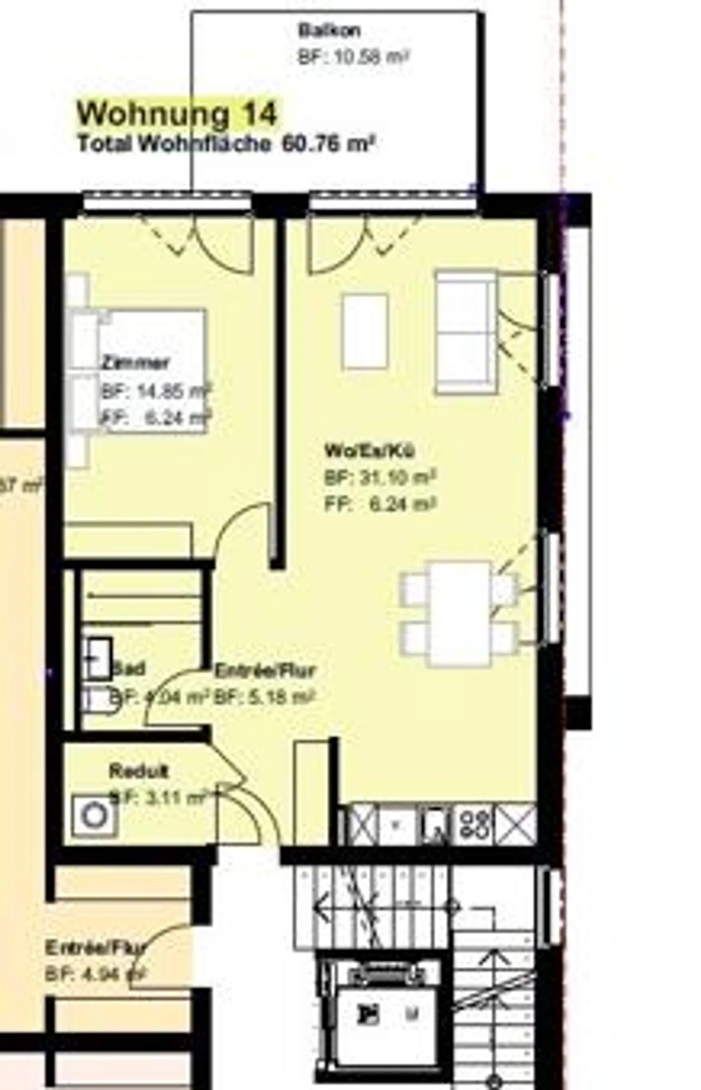 Neuwertige 2.5 Zimmer Wohnung in Sevelen! - Foto 6 von 6