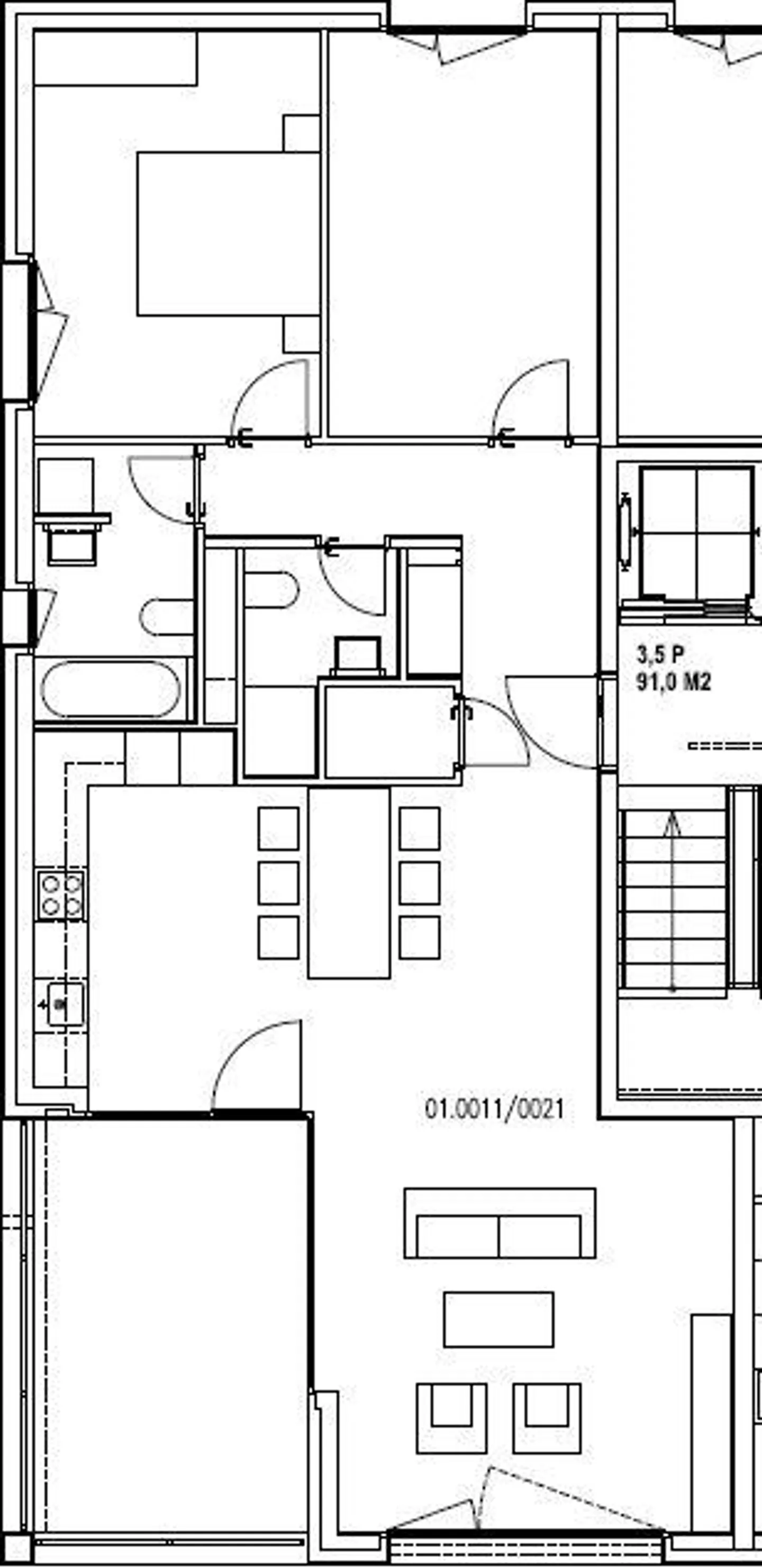 Magnifique appartement de 3,5 pièces, pieds dans l'eau et plage privée - Foto 5 di 5