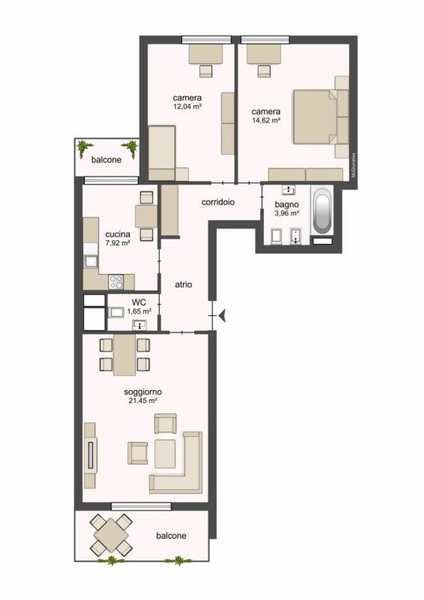 9600, Etamon, Wohnung 0008 - Foto 8 von 8