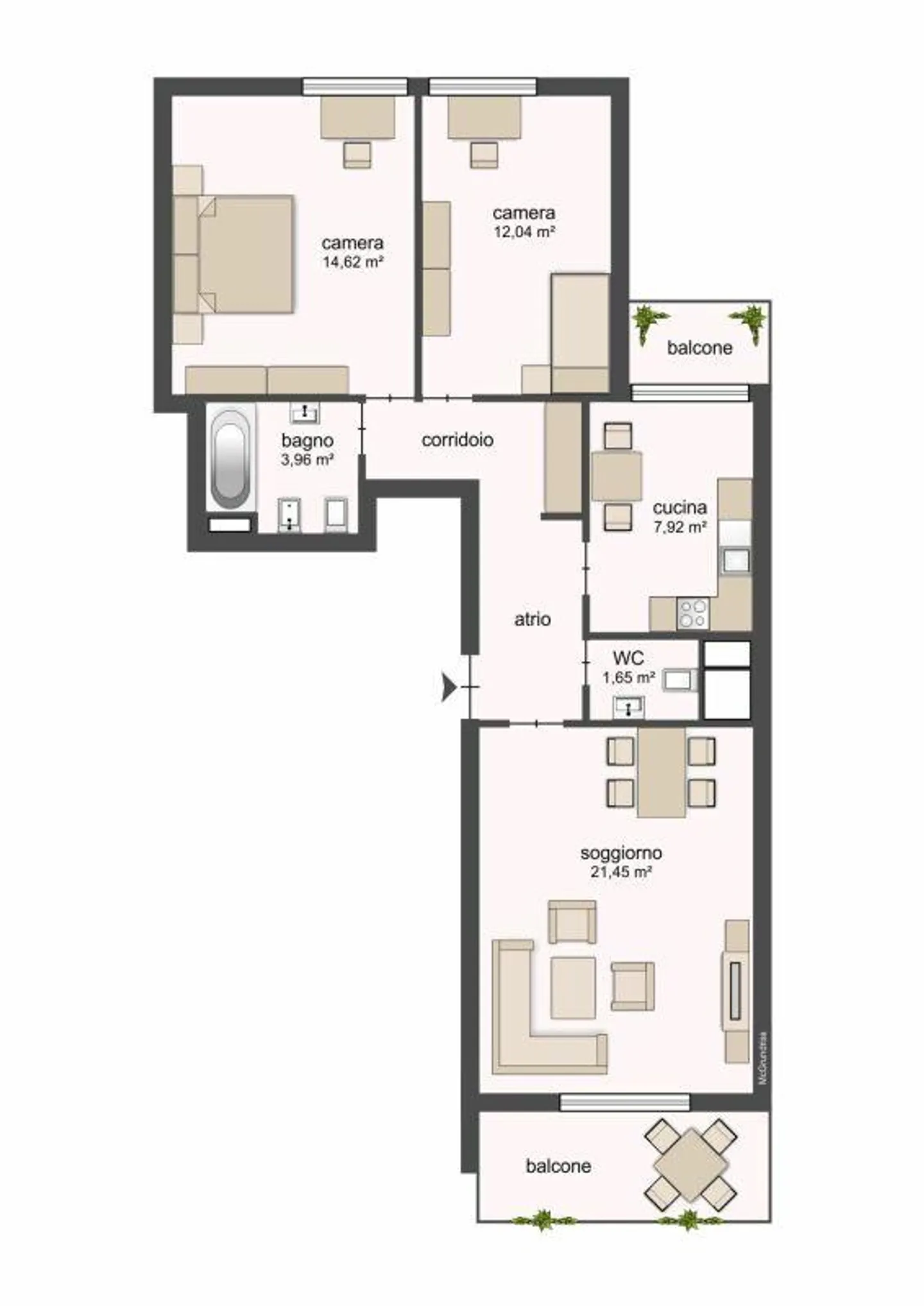 9600, Etamon, Wohnung 0008 - Foto 7 von 8