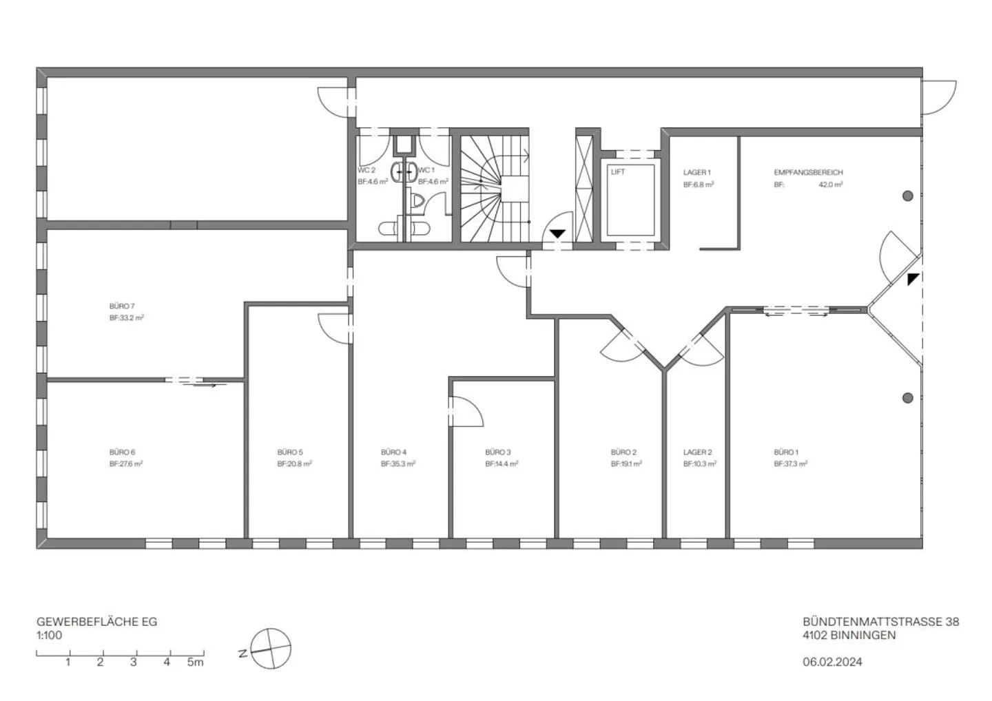 Luogo di azione con 256 m² pieni di possibilità a Binningen - Foto 12 di 13
