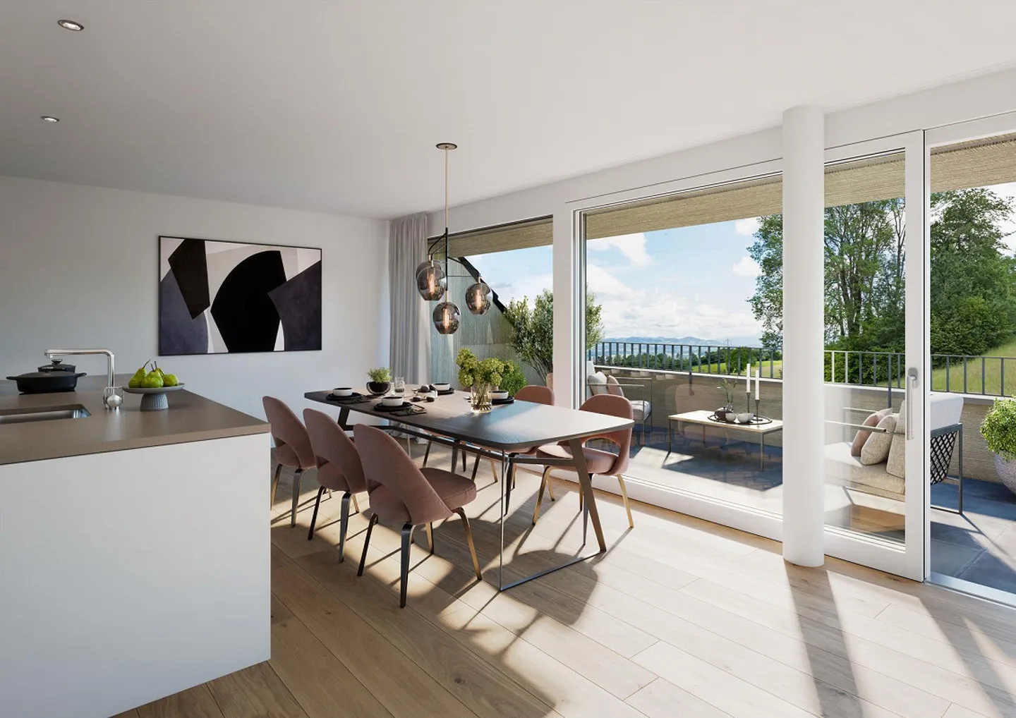 Large new 4.5-room penthouse apartment for sale in a beautiful location with a view - Photo 3 of 6