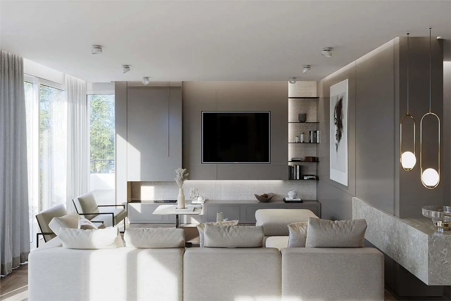 Penthouse duplex prestigieux avec vue sur le lac - Photo 4 sur 8