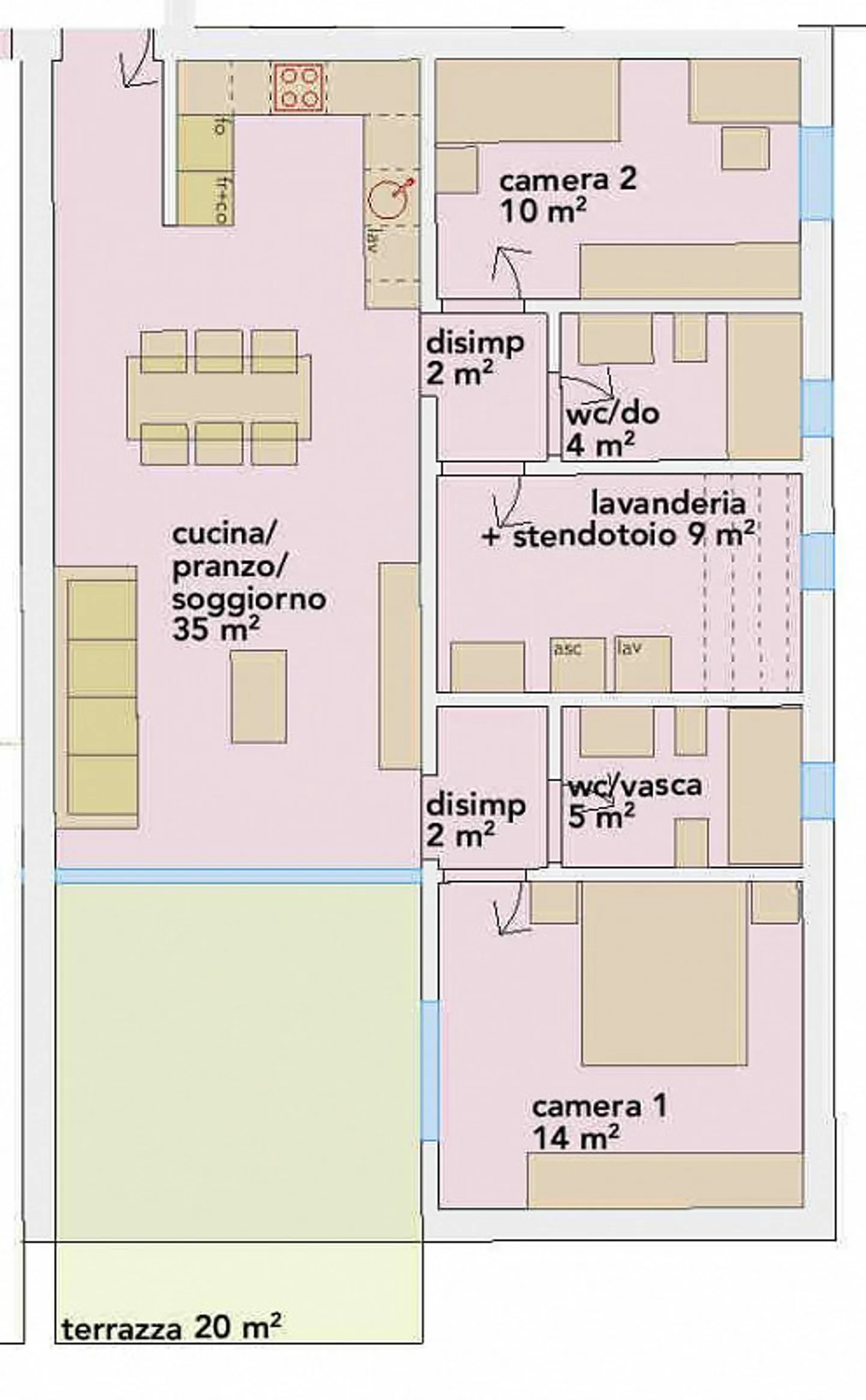 Nuovo appartamento con bella terrazza in zona comoda e strategica - Foto 7 di 11