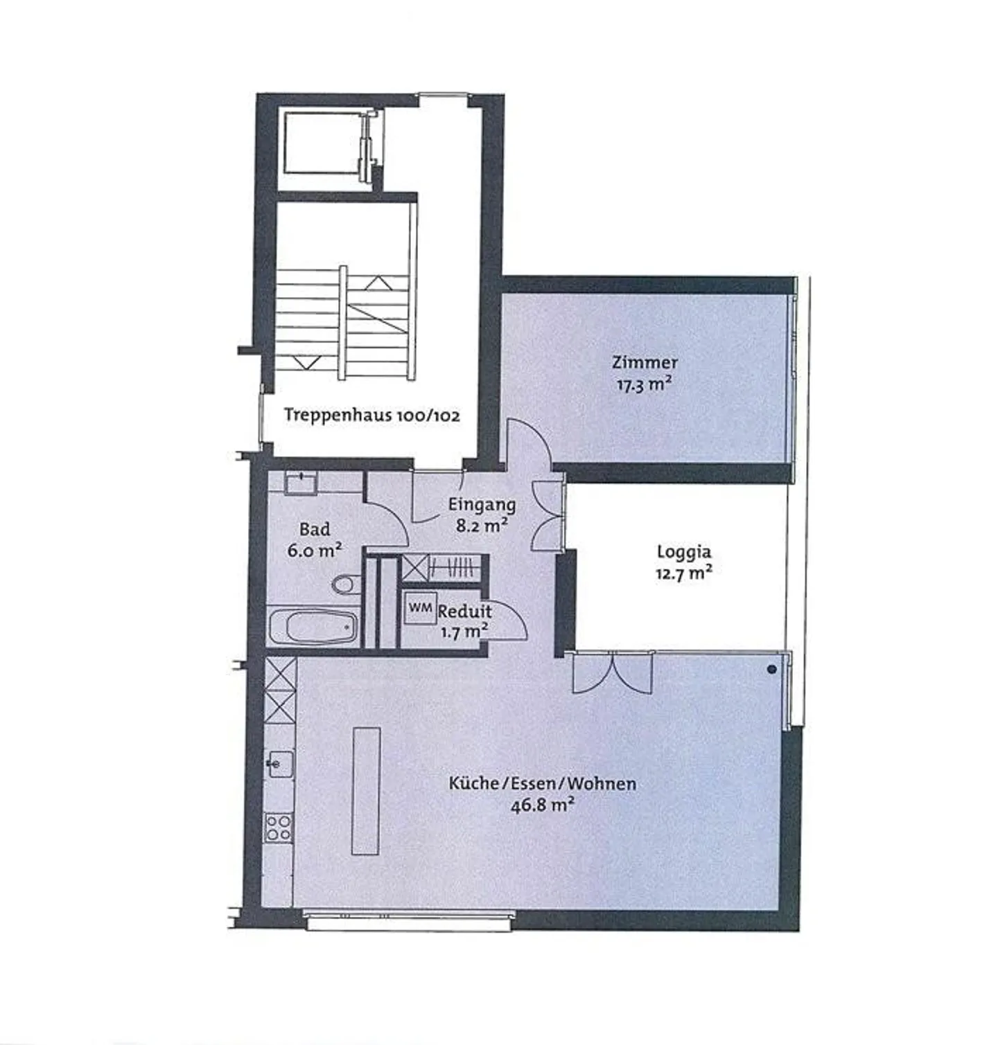 2.5-room apartment with private washing tower - Photo 7 of 8