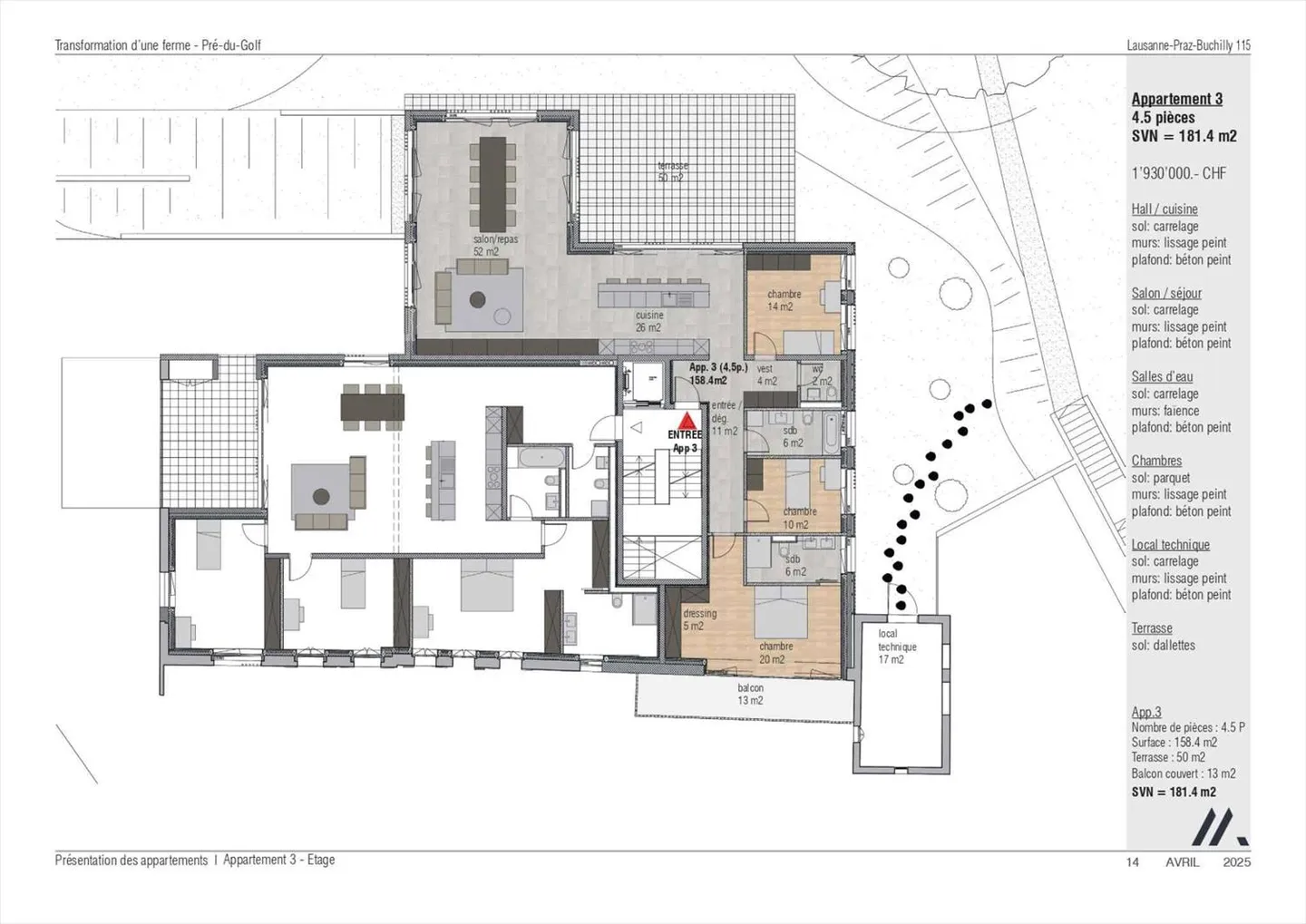 Appartement 4.5 pièces à Lausanne - Photo 9 sur 10