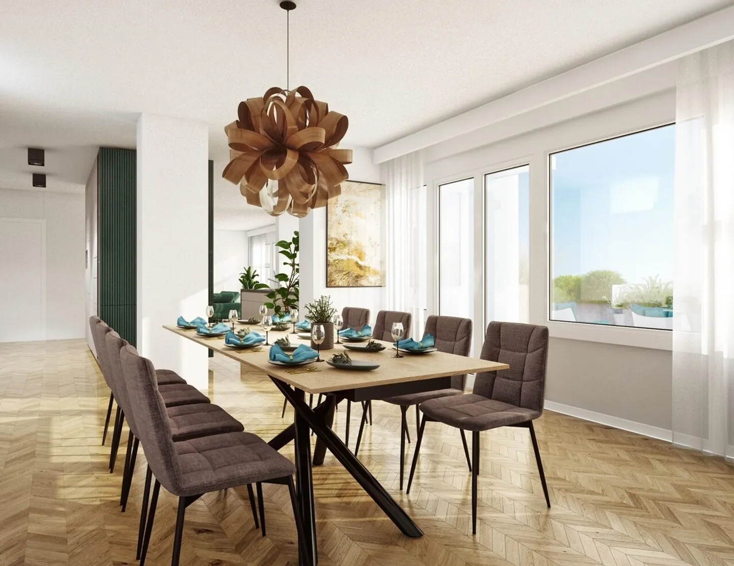 Geräumige Wohnung mit grosser Terrasse - Foto 4 von 9