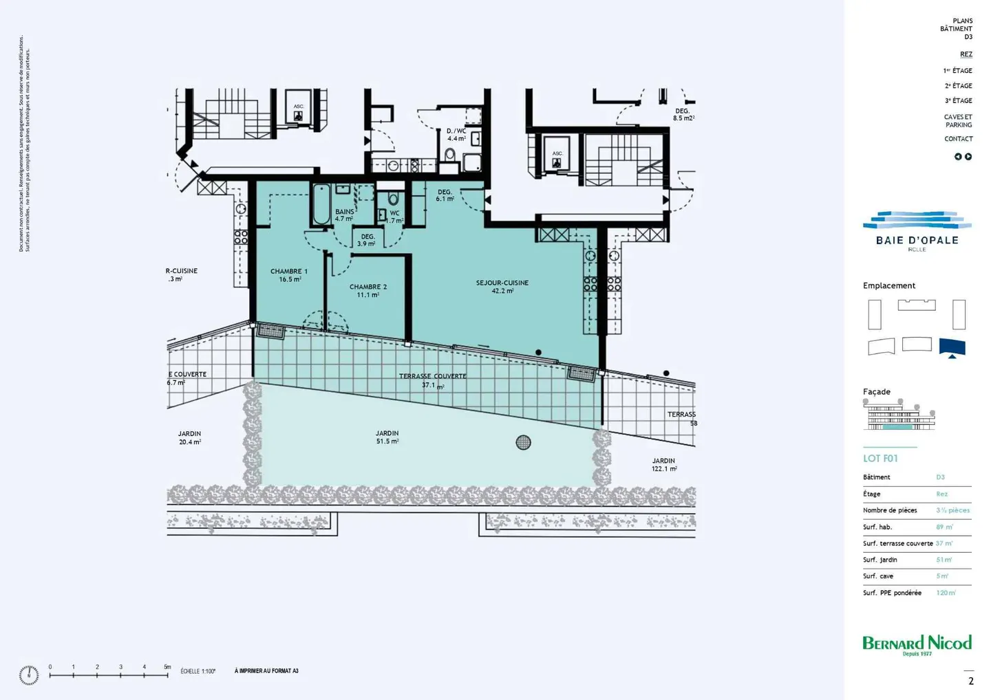 Wunderschöne 3,5 Zimmer mit überdachter Terrasse und privatem Garten - Foto 7 von 7