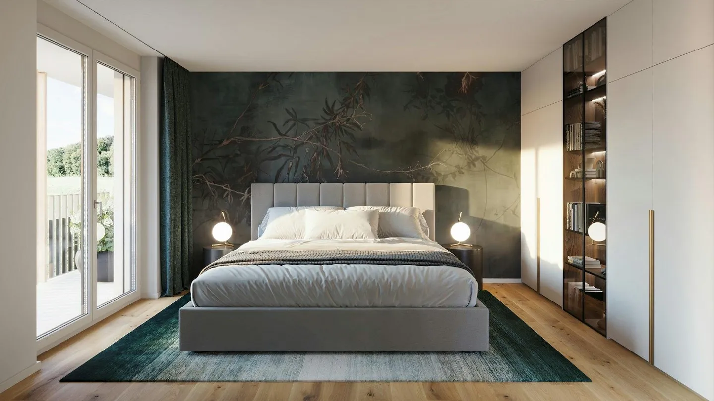 Moderne 4 1/2 Zimmer Neubauwohnung mit Blick ins Grüne - Foto 3 von 5