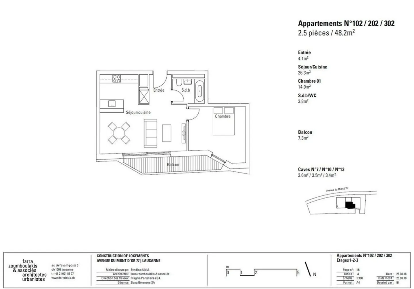 Bel appartement de 2,5 pièces au 2ème étage - Photo 3 sur 3