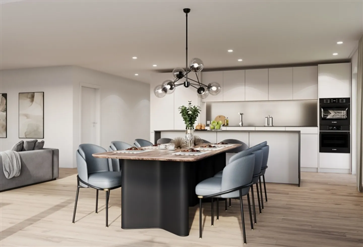 Appartement 4.5 pièces D, au 1er étage de la maison A, avec 138m2 de surface habitable et 25m2 de balcon - Photo 1 sur 15