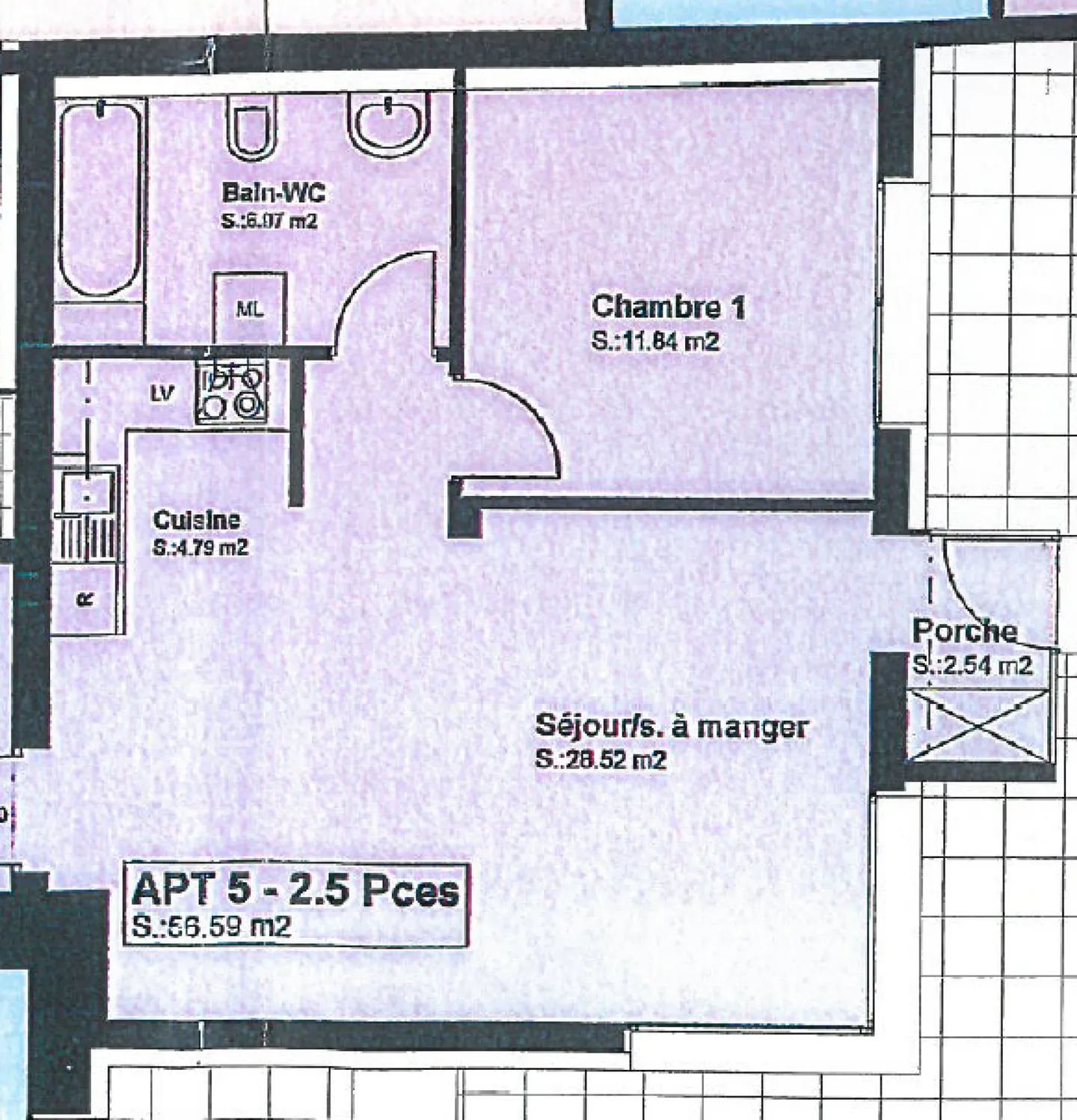 Magnificent 2.5-room apartment with 56 m2 and terrace - Photo 12 of 12