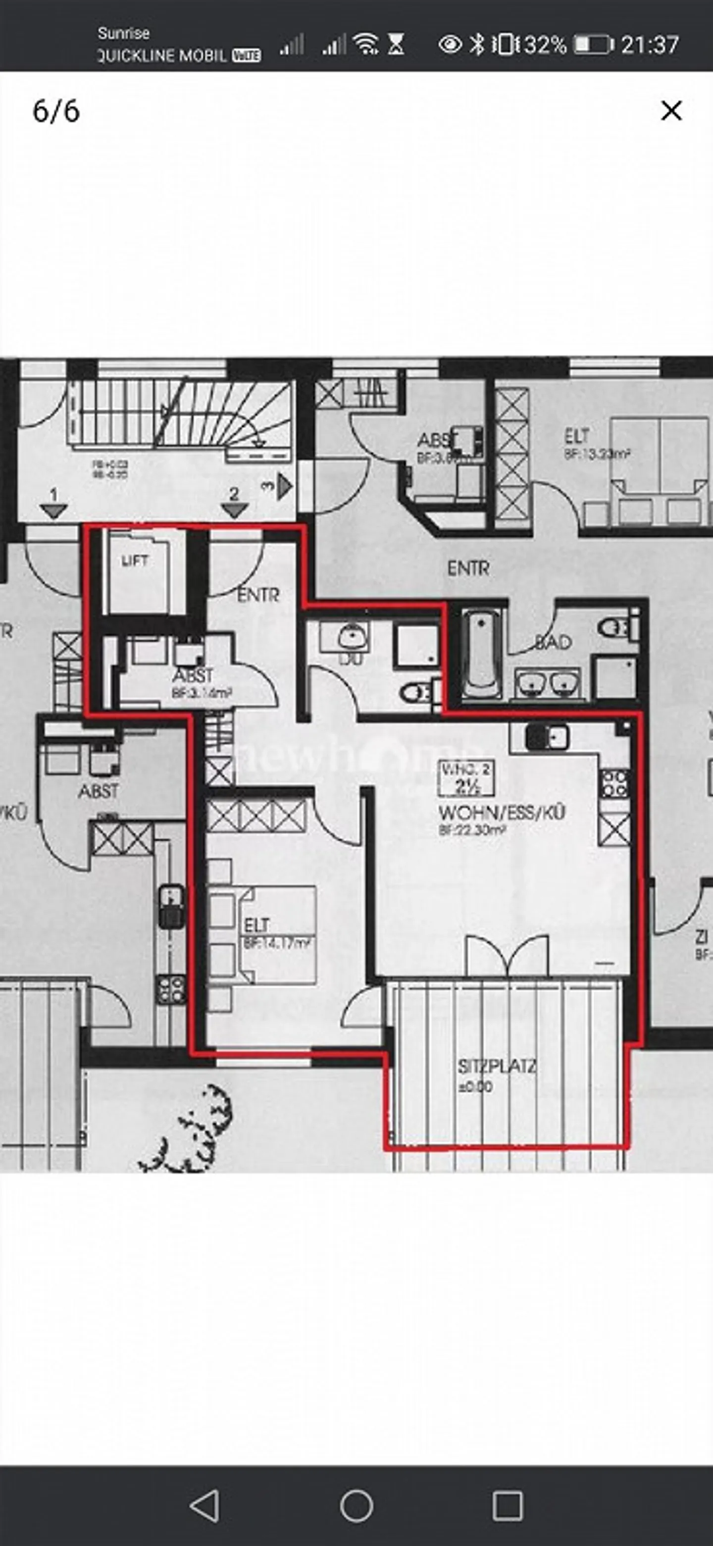 2 Rooms, 52m2, 2nd Floor - Photo 1 of 1