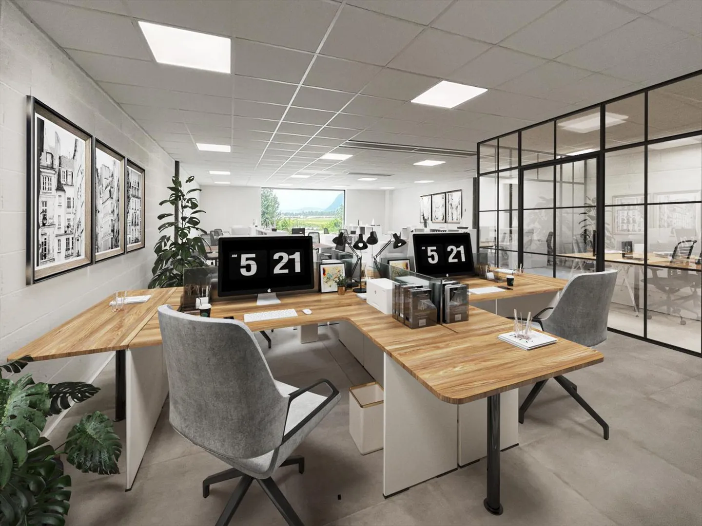 Gewerbefläche von 104 m2 in Monthey - Außergewöhnliche Sichtbarkeit - Foto 1 von 6