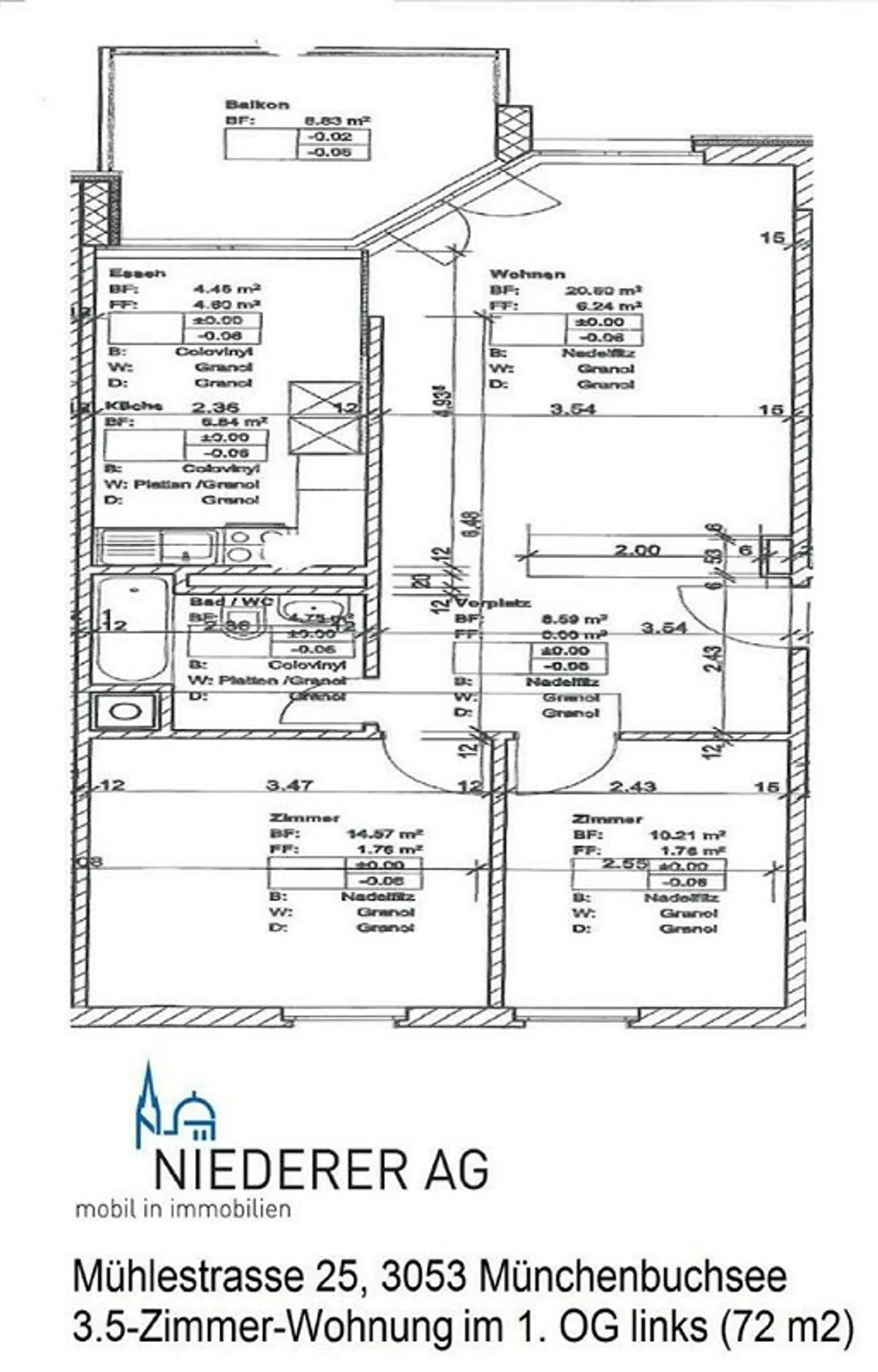 Charmante 3.5-Zimmerwohnung - Foto 8 von 8