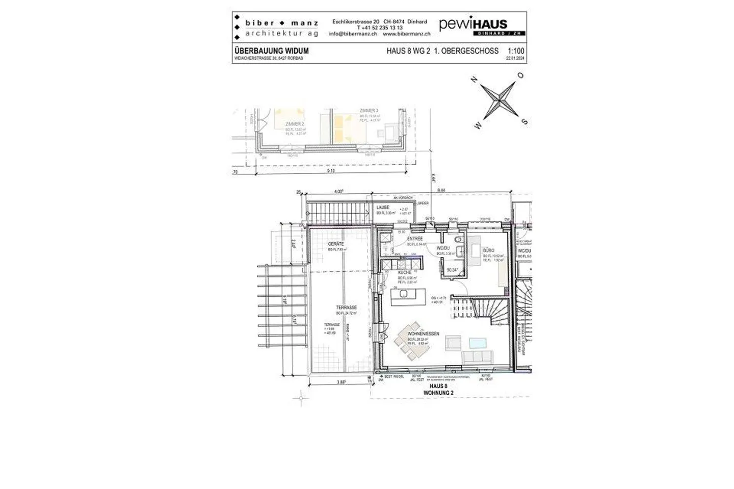 Appartamento di proprietà di 5,5 locali nel nuovo progetto "Smiledörfli Wydum Rorbas" - Casa 8 - Foto 6 di 13