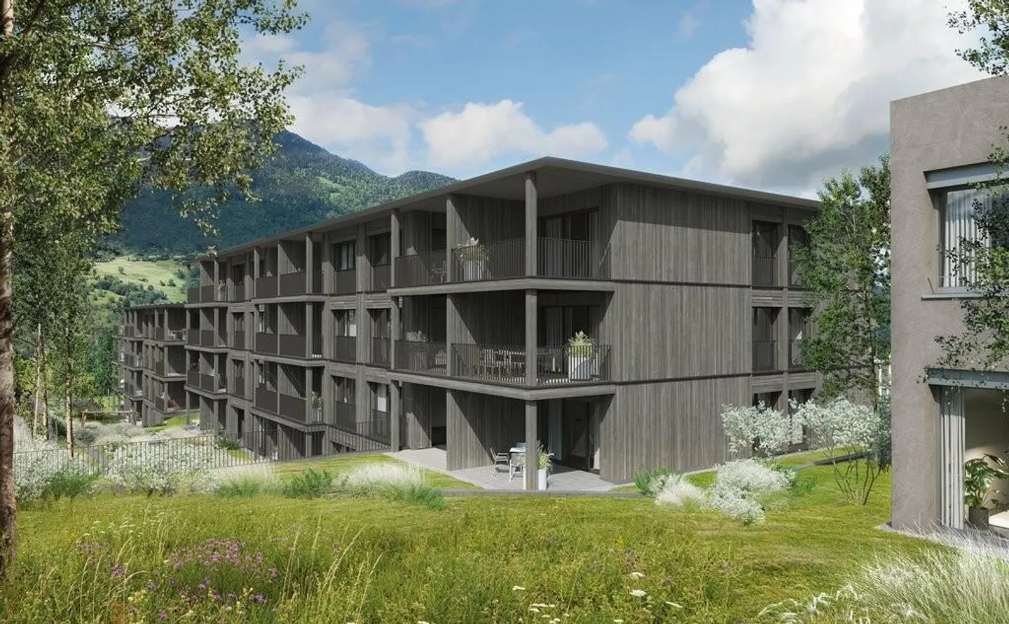 First rental - 4.5-room apartment in wooden construction - Photo 1 of 2