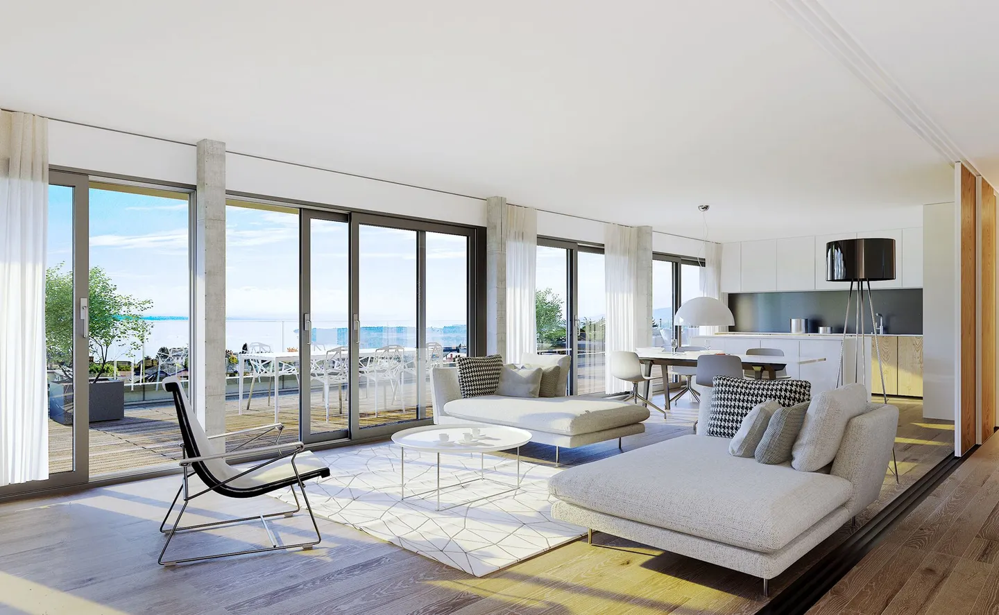 Two urban penthouses with remarkable views of the Lake and the Alps - Photo 2 of 5