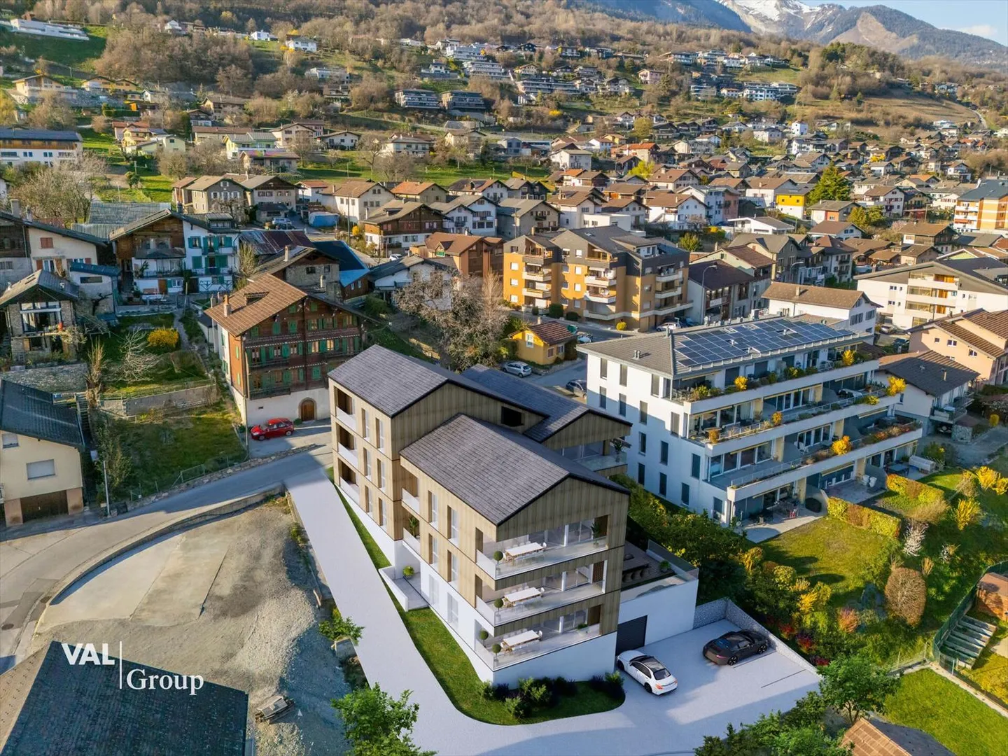 Superbes 4,5-Zimmer-Wohnung neu mit Terrasse und Blick auf die Walliser Alpen - Foto 4 von 10
