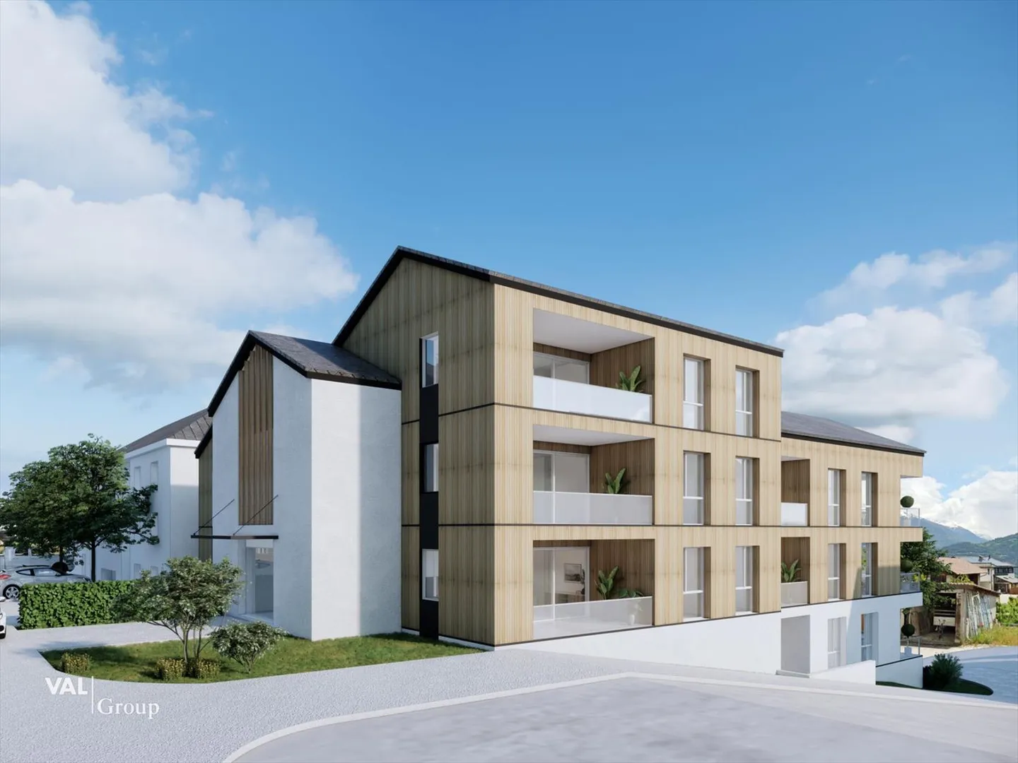Superbes 4,5-Zimmer-Wohnung neu mit Terrasse und Blick auf die Walliser Alpen - Foto 5 von 10