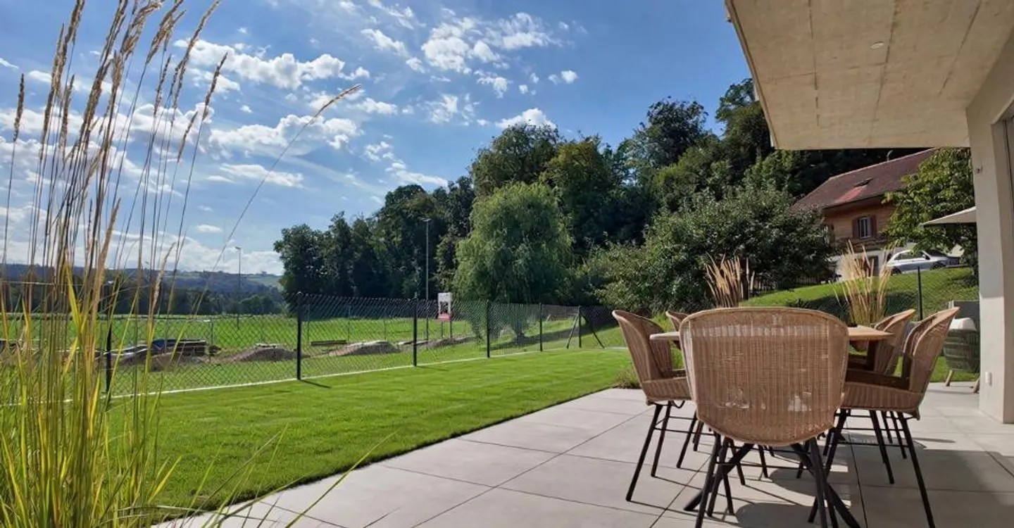 Wunderschöne 4,5-Zimmer-Wohnung mit Garten in Fétigny - Foto 12 von 12