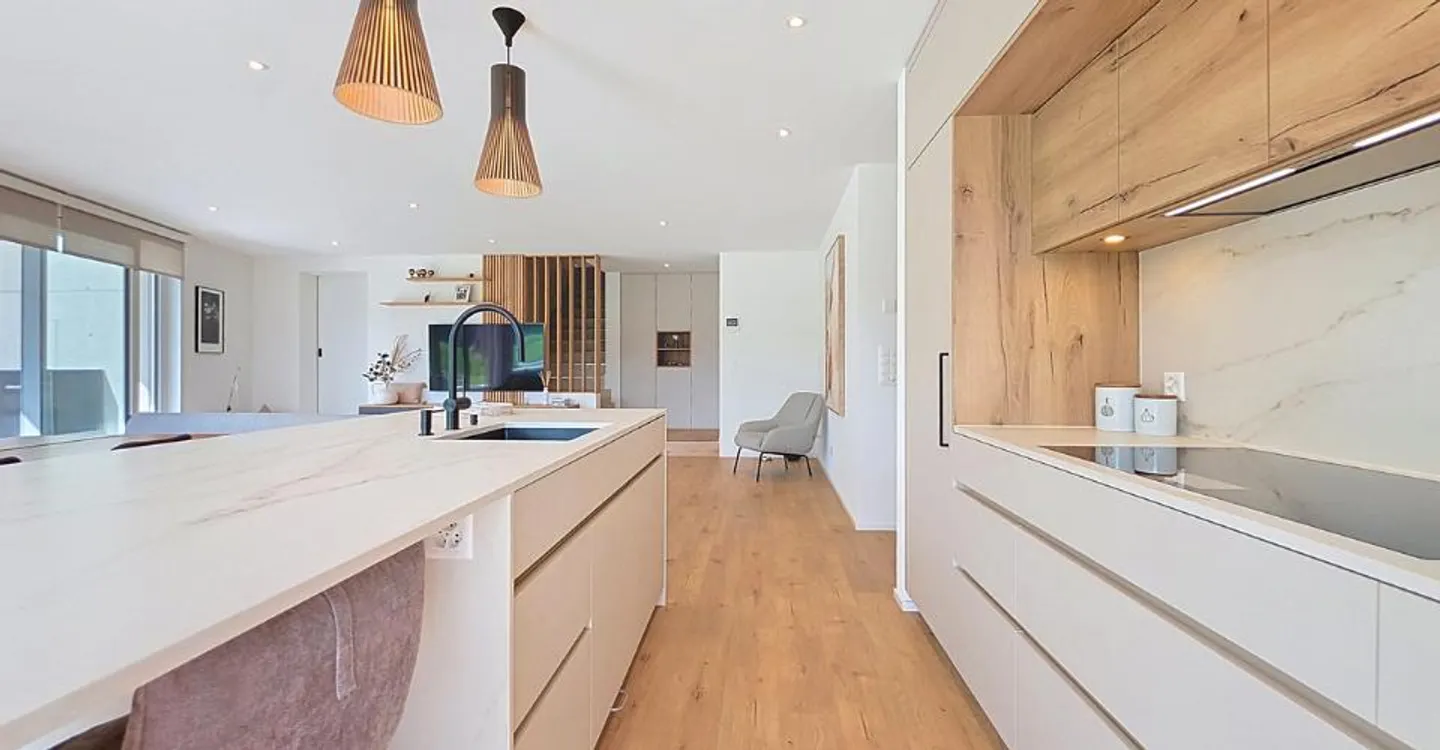 Wunderschöne 4,5-Zimmer-Wohnung mit Garten in Fétigny - Foto 9 von 12