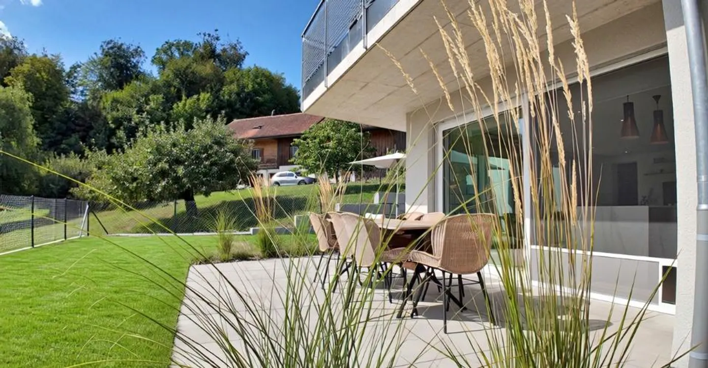 Wunderschöne 4,5-Zimmer-Wohnung mit Garten in Fétigny - Foto 11 von 12