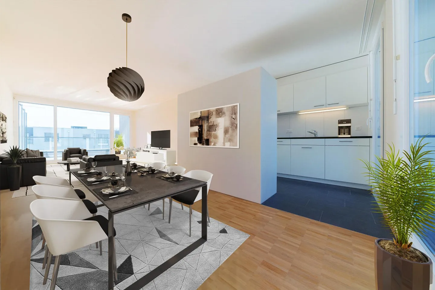 Schöne 3.5-Zimmer-Wohnung in Belp - Foto 4 von 10