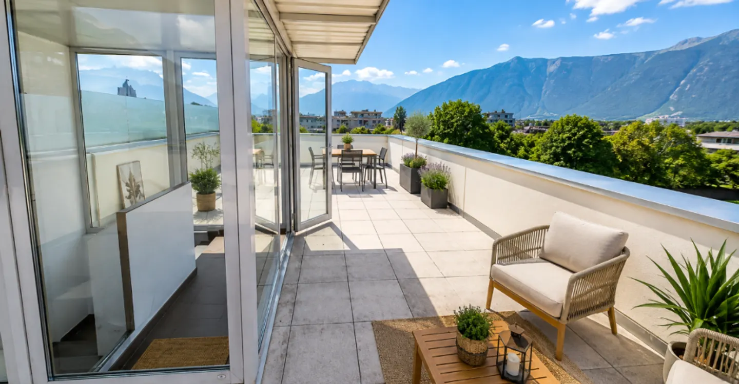 136 m² duplex with terrace and view of the Dents du Midi, in the heart of Aigle - Photo 13 of 13