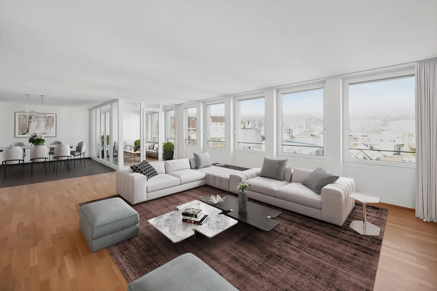 Moderno appartamento loft di 3,5 stanze con vista panoramica - nel cuore di Liestal - Foto 2 di 5