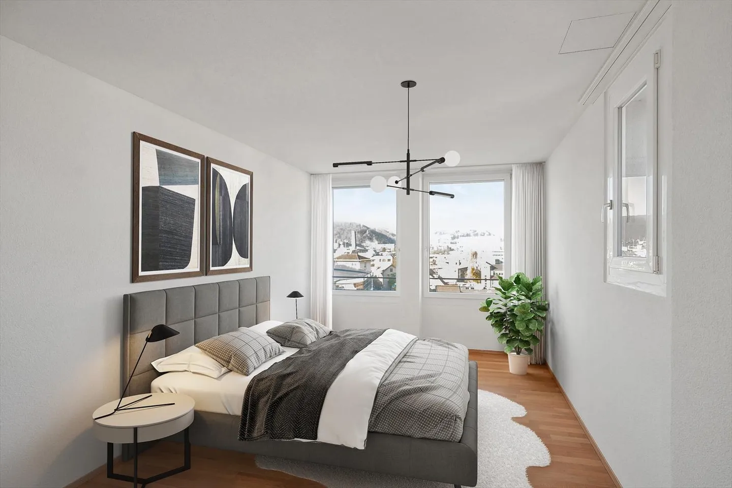 Moderno appartamento loft di 3,5 stanze con vista panoramica - nel cuore di Liestal - Foto 4 di 5