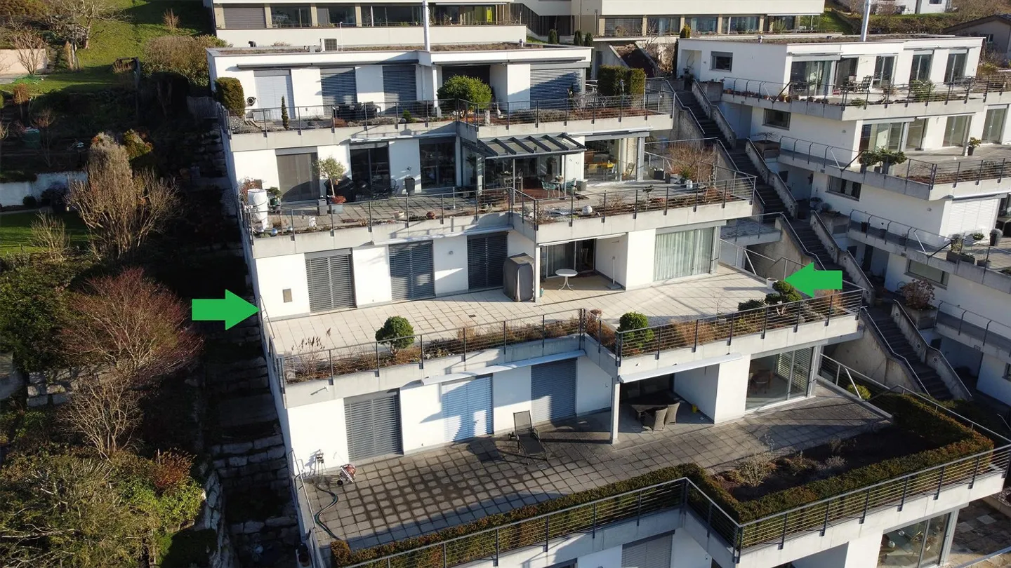 Geräumige Terrassenwohnung mit Aussicht - Foto 14 von 16