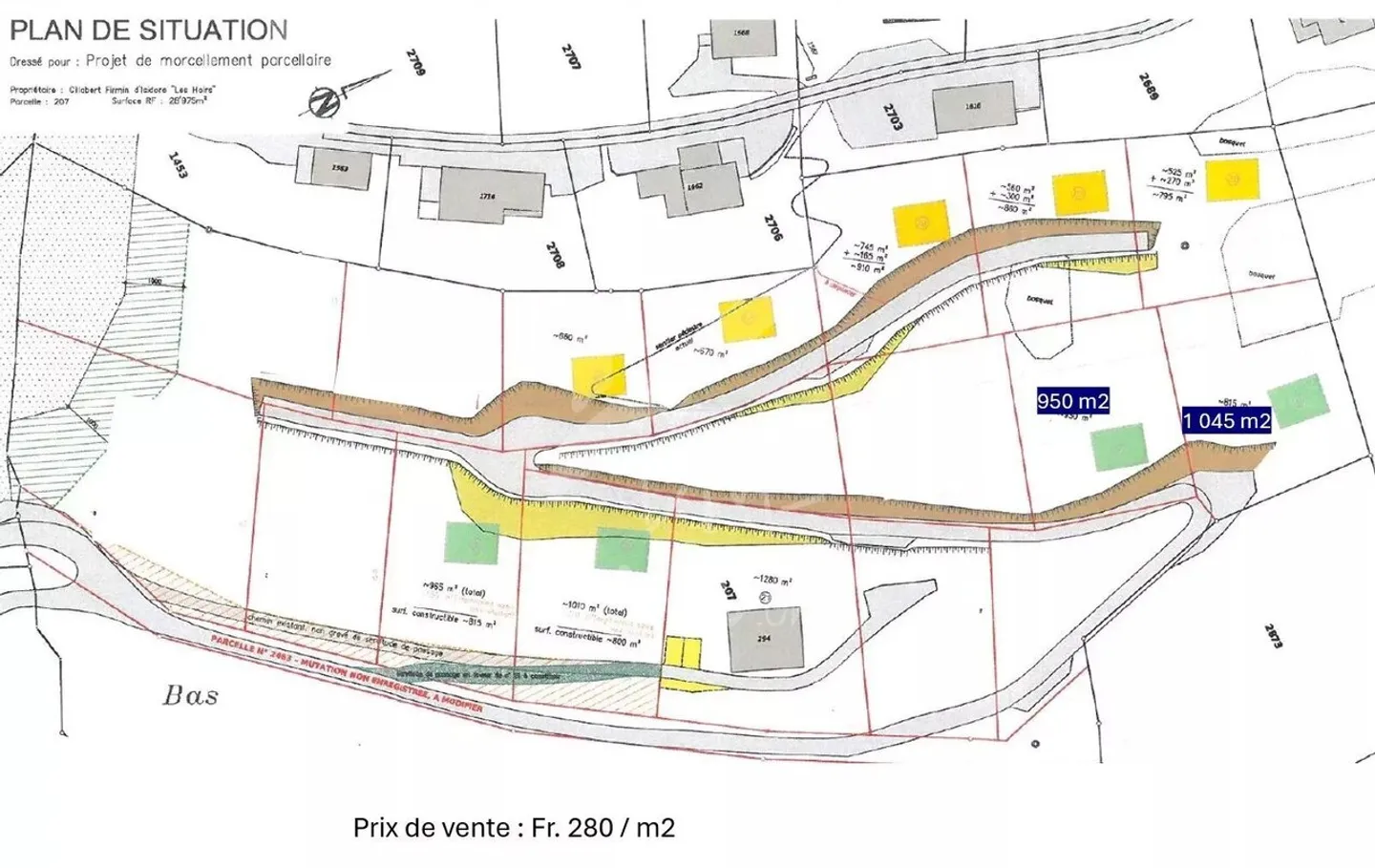 Baugrundstück vollständig ausgestattet - von 575 m2 bis 1.010 m2 - Foto 4 von 5
