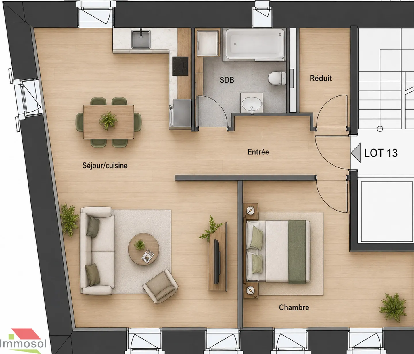 Modern Apartment with Garden - Photo 9 of 12