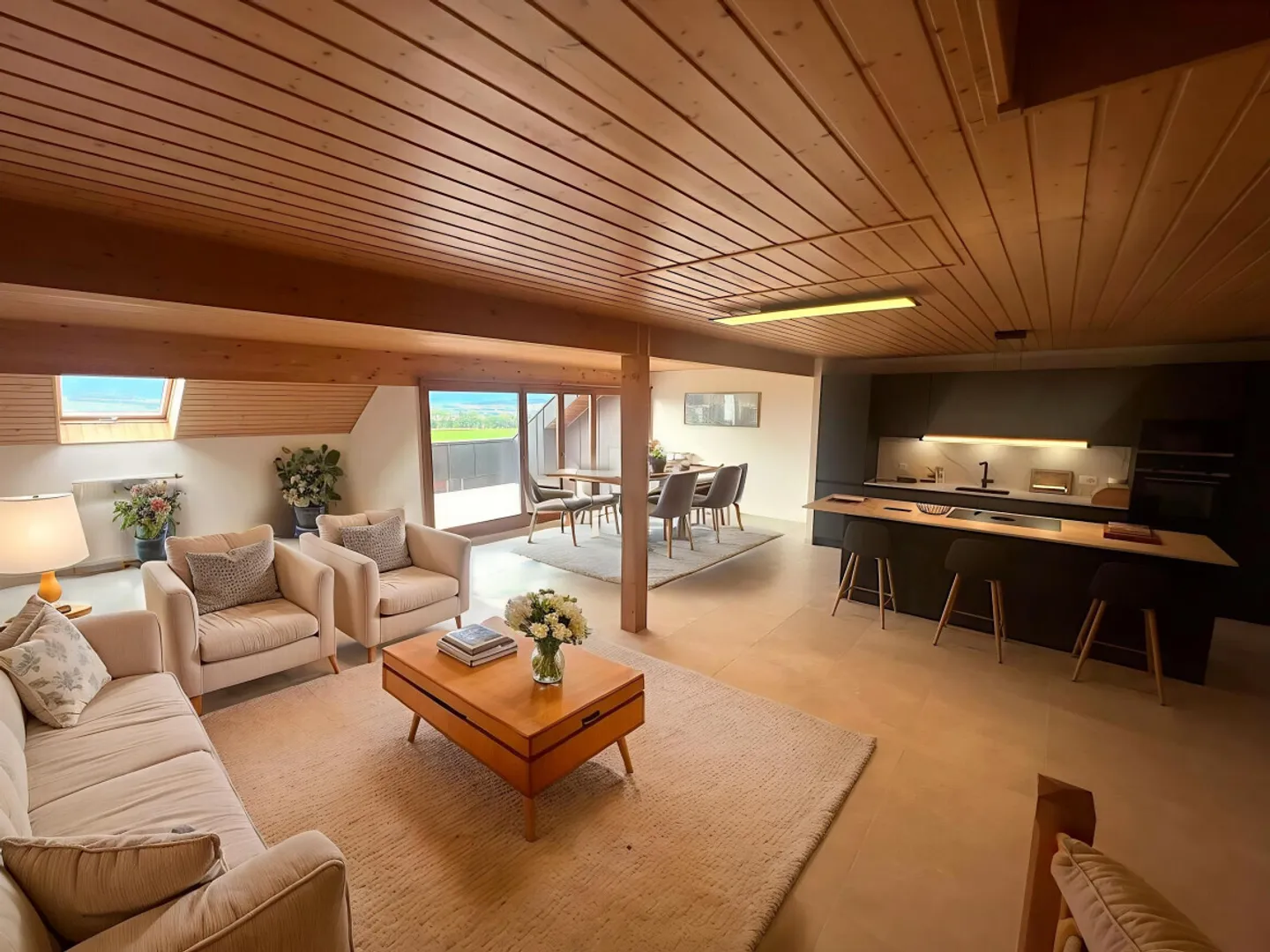 Lumineux appartement de 6,5 proche de la nature - Photo 1 sur 7