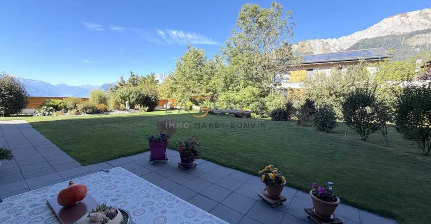 Arbaz - Eine großzügige Gartenwohnung mit Blick auf die Walliser Alpen - Foto 6 von 6