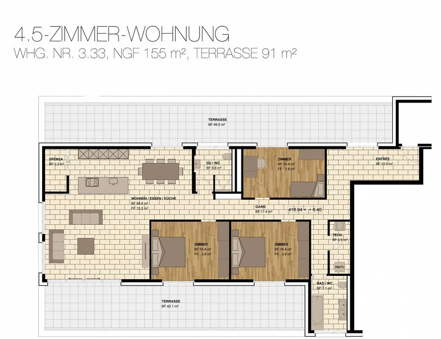 Top modern apartment with a view! - Photo 6 of 6