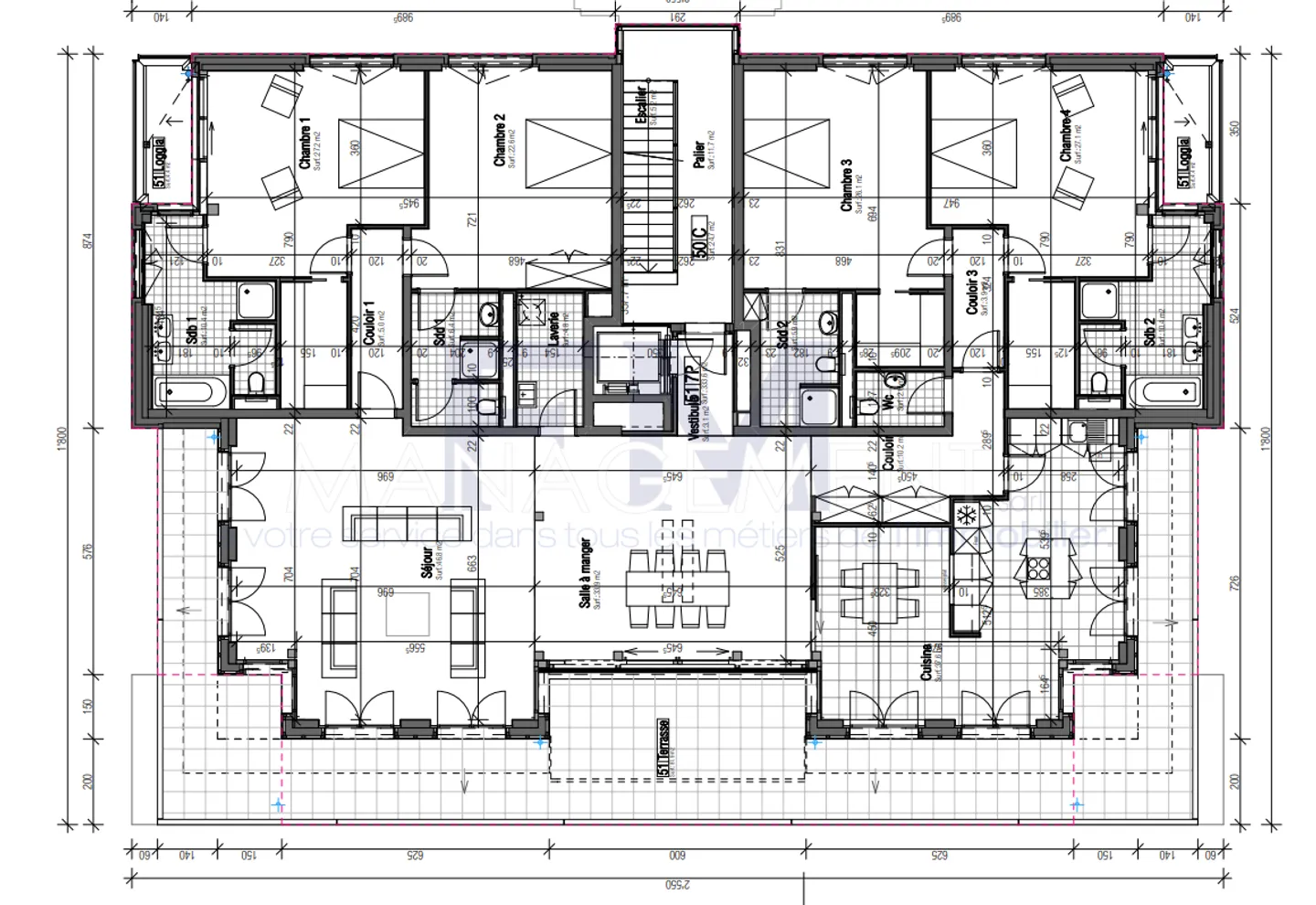 Appartement de Luxe avec Terrasse - Photo 11 sur 11