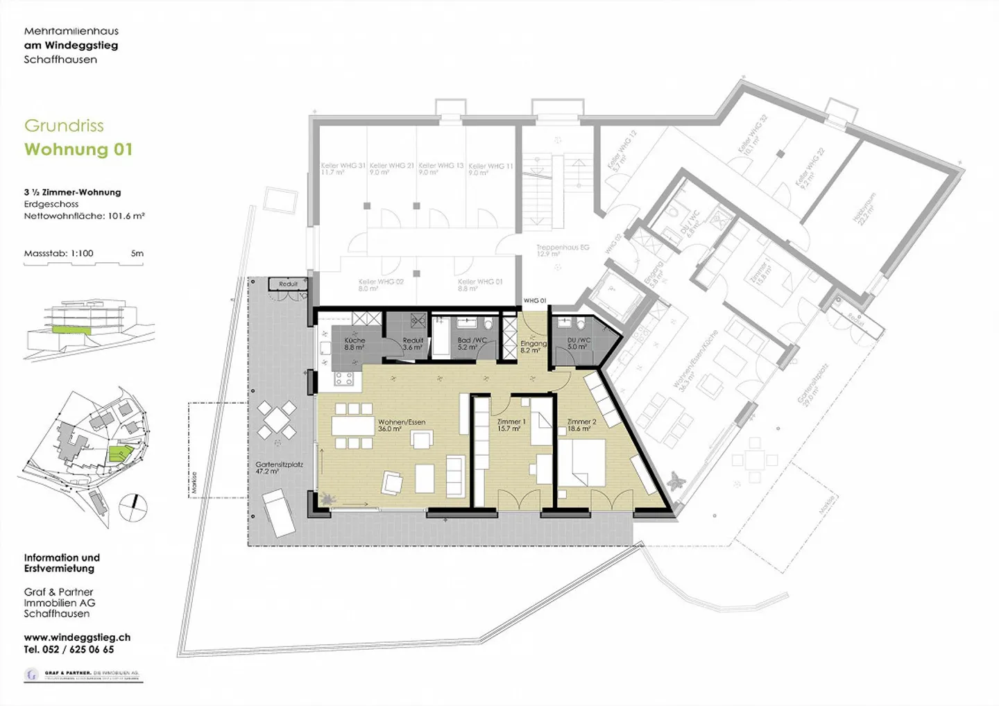 3.5 Room Apartment in Schaffhausen - Photo 11 of 11