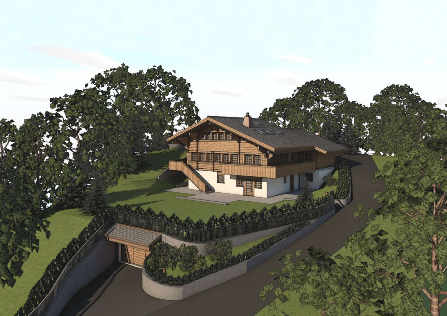 NEUBAU/NEW BUILD IN ROUGEMONT - Photo 2 sur 9