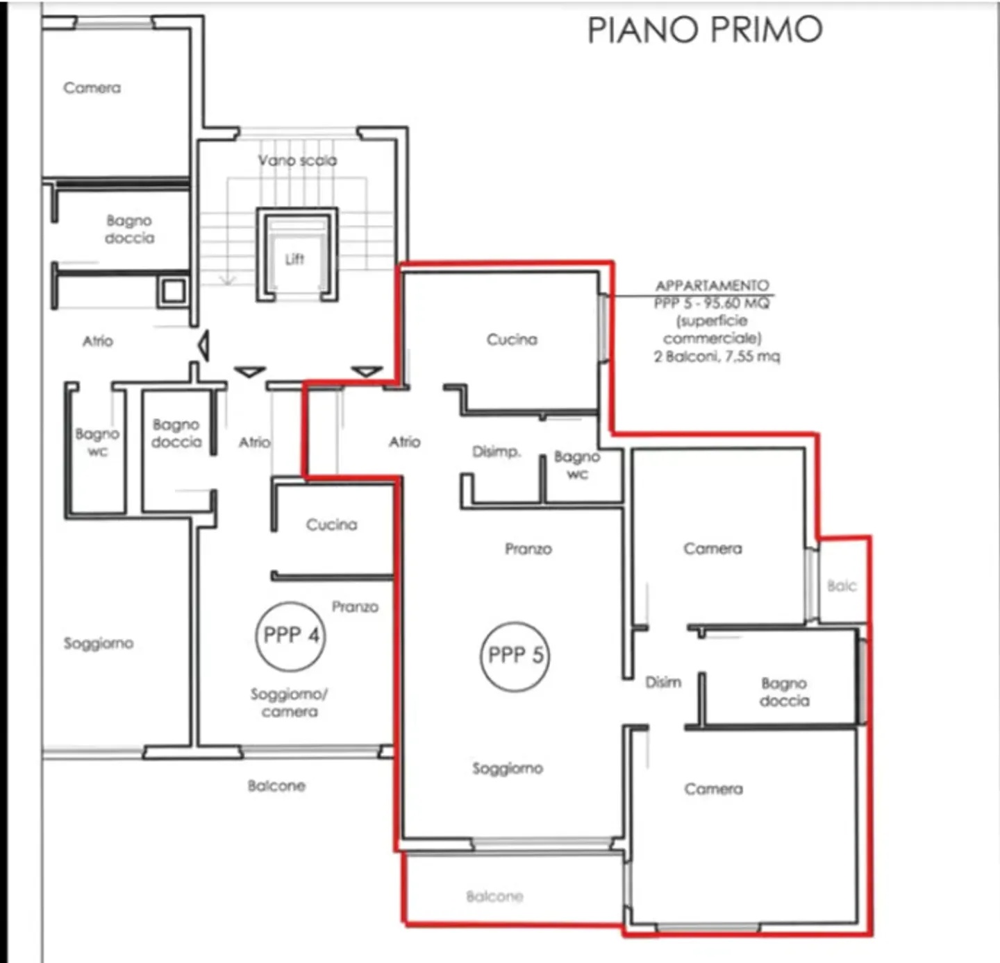 Massagno – Geräumige und helle 3.5 Zimmer in privilegierter Lage - Foto 9 von 9