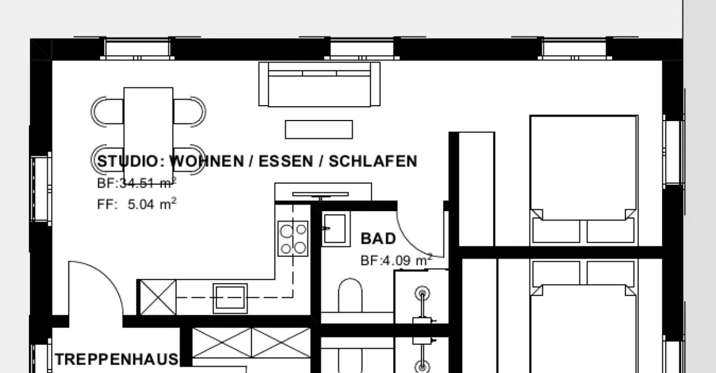 Appartement 2.5 pièces fraîchement rénové - Photo 5 sur 5